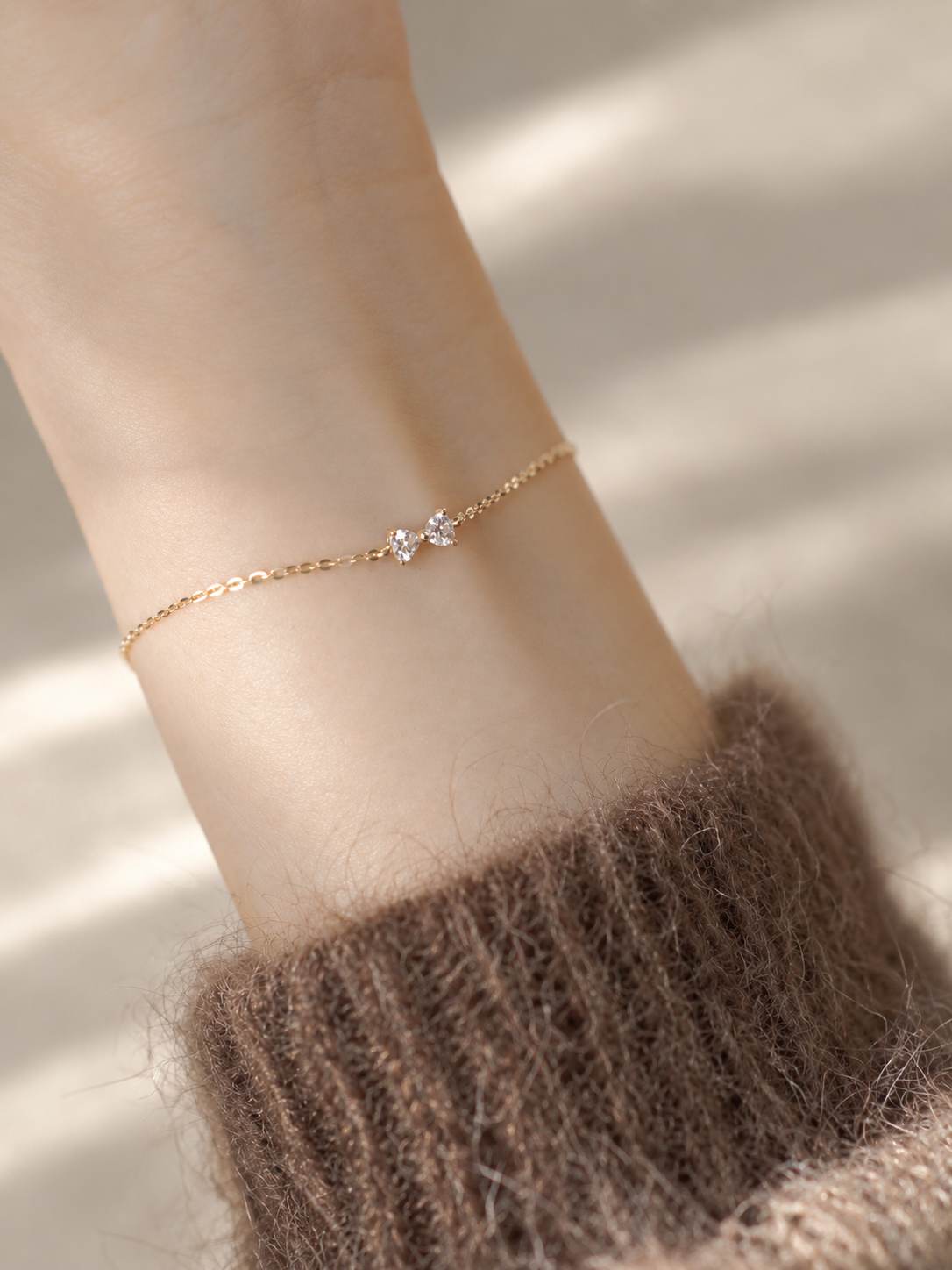 Deux Cœurs Bracelet B009