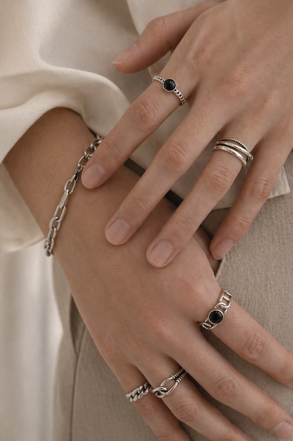 Noir Dot Ring R011［Silver.F］