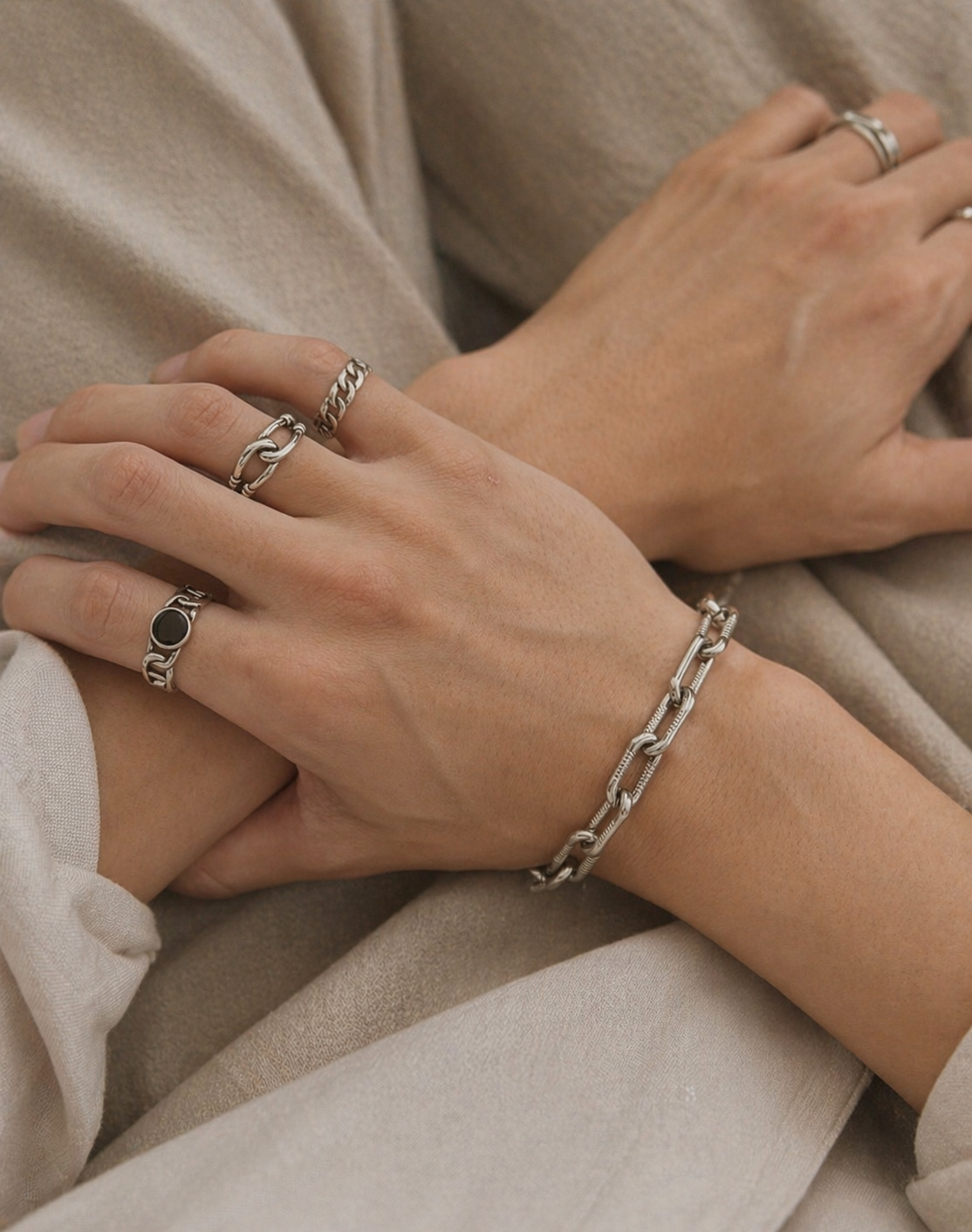 Noir Twist Ring R009［Silver.F］