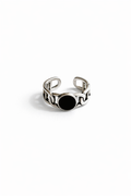 Noir Stone Ring R008［Silver.F］