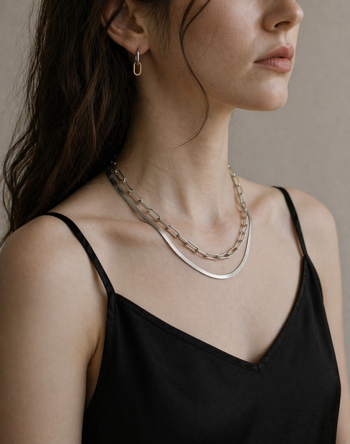 Chaîne Soleil Necklace Dual - Set N006