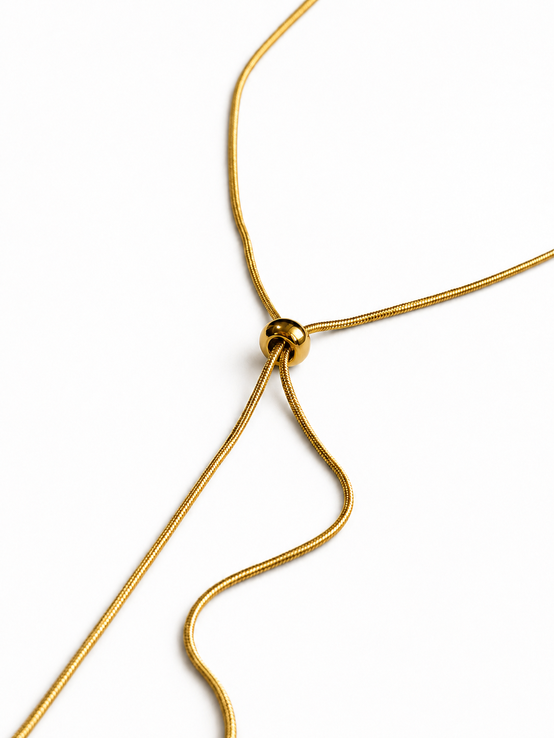 Corde Necklace N019　コードネックレスN019　金属アレルギー対応ステンレスのメイン画像